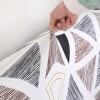 Funda sillón 1 cuerpo estampada Triángulos