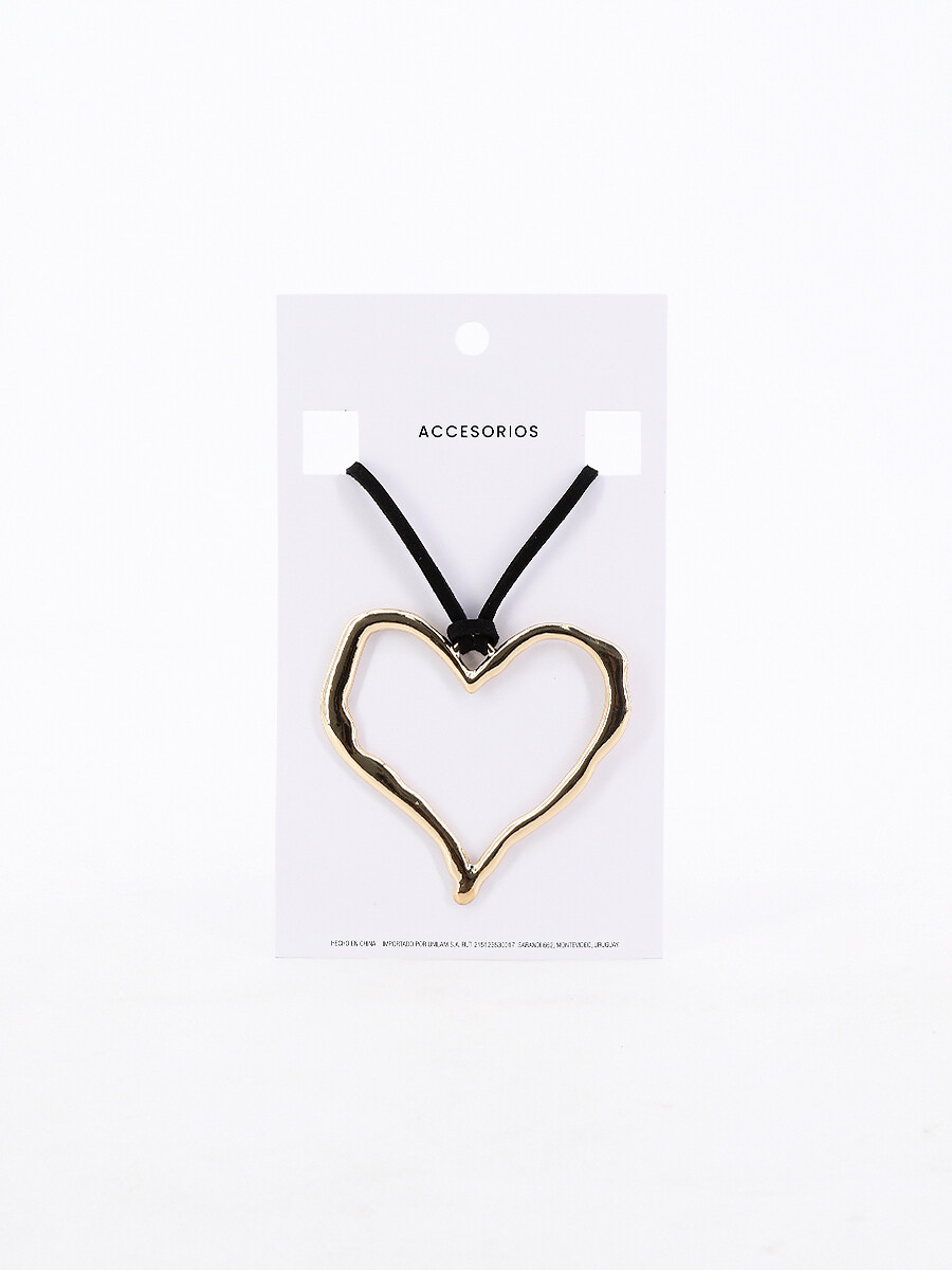 COLLAR CORAZON - DORADO 