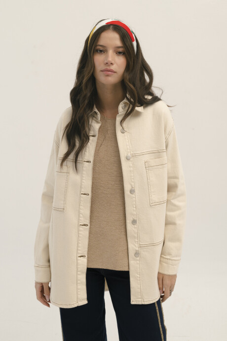 CAMPERA COMBINADA CRUDO
