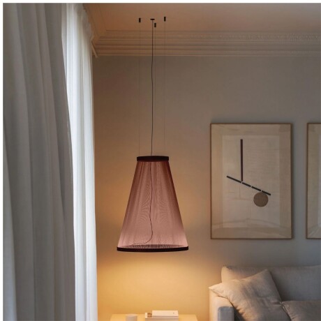 LUMINARIA DE TECHO CANNELE CONE BORDEAUX - Large