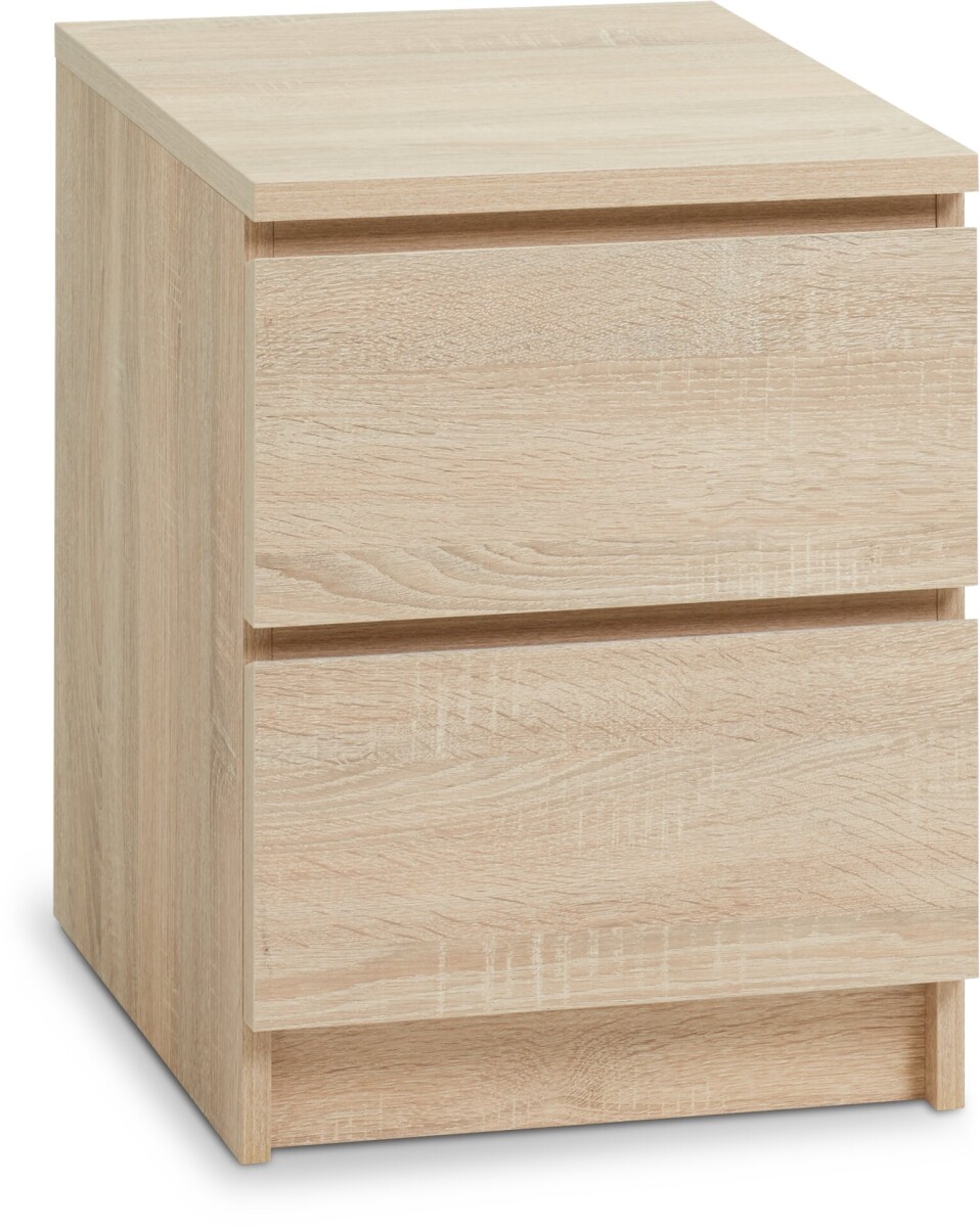 Mesa de luz LIMFJORDEN 2 cajones roble 