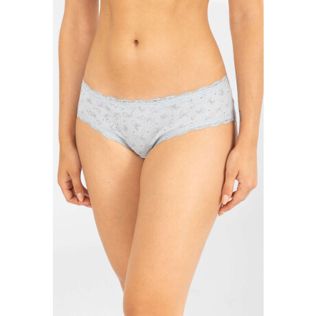 Culotte bow heart Azul