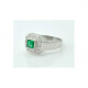 Anillo Esmeralda Y Brillantes Hecho A Mano Anillo Esmeralda Y Brillantes Hecho A Mano