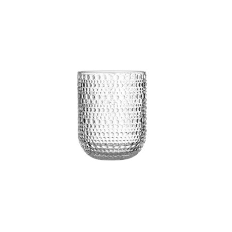 Vaso de vidrio con relieve Sc