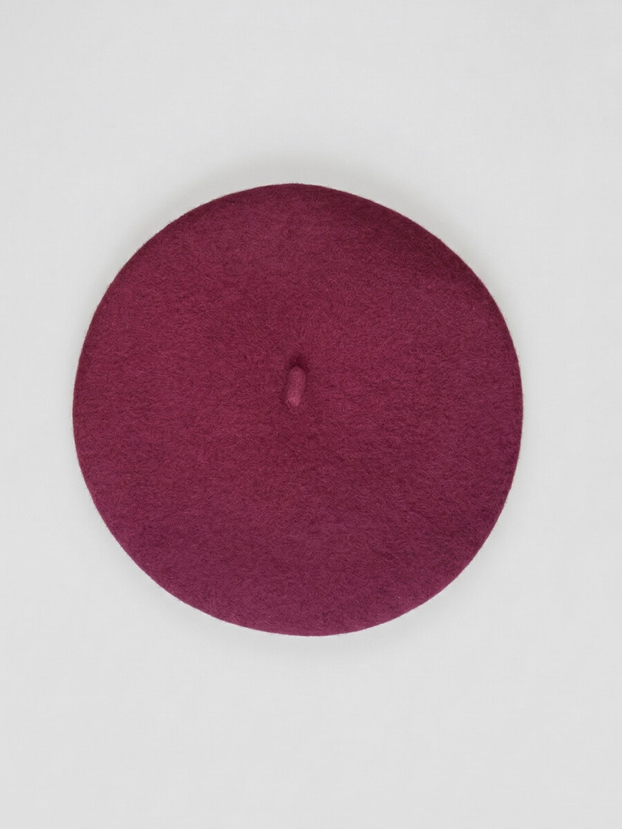 BOINA DE LANA - BORDÓ 