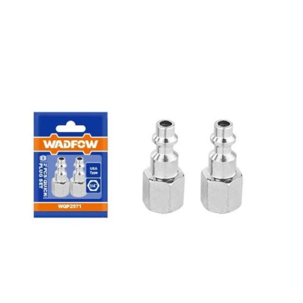 SET X2 ACOPLES 1/4" USA TYPE WADFOW HEMBRA Set X2 Acoples 1/4" Usa Type Wadfow Hembra