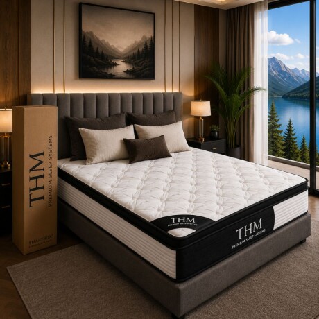 Sommier 2 Plazas THM Cobalt Smart Box Negro