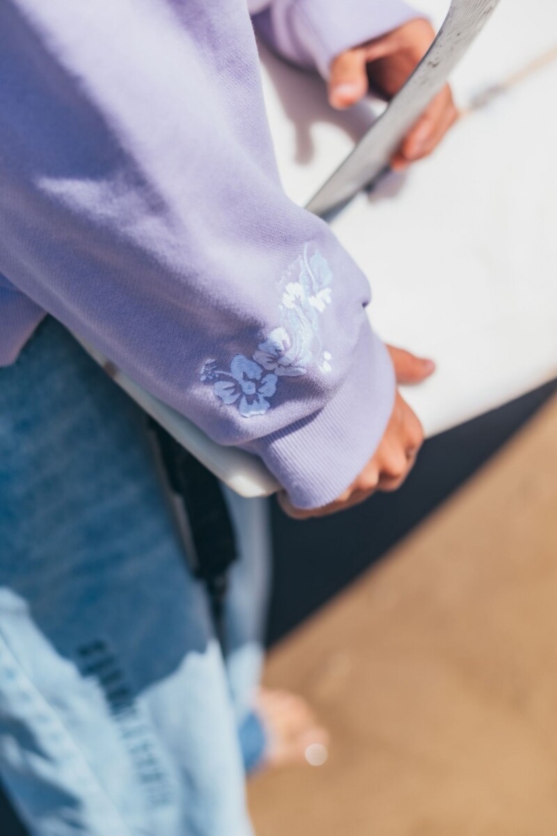 Hoodie Waikiki Bordado / Lila - Preventa U
