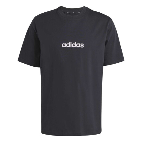 Remera Essentials Linear Single De Hombre Negro