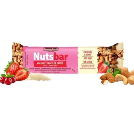 Banana Brasil Nutsbar Caja x12 Frutilla y Chocolate blanco