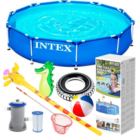 Piscina Intex Estructural 6503 L + Bomba + Regalos Cmb000154