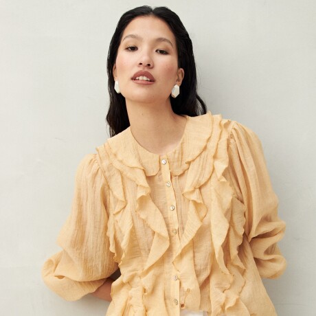 CAMISA FLORICA Miel