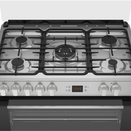 Cocina Combinada con 5 Hornallas y Ventilador Beko GM15321DX