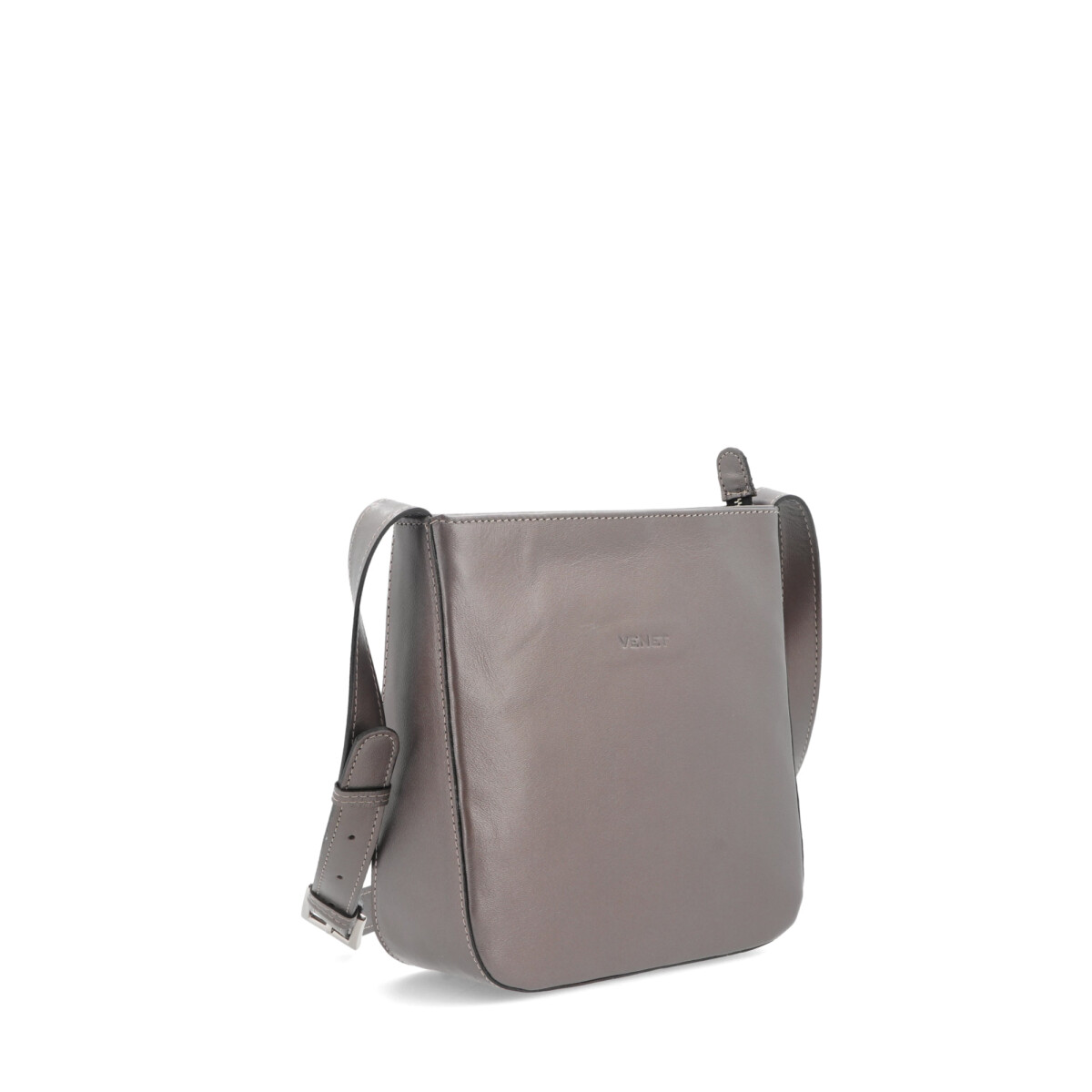 CARTERAS VENET - CUERO TIAL - PLATEADO 