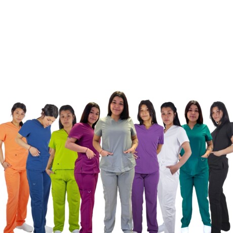 Set Médico Elastizado Dama 2 Piezas Violeta