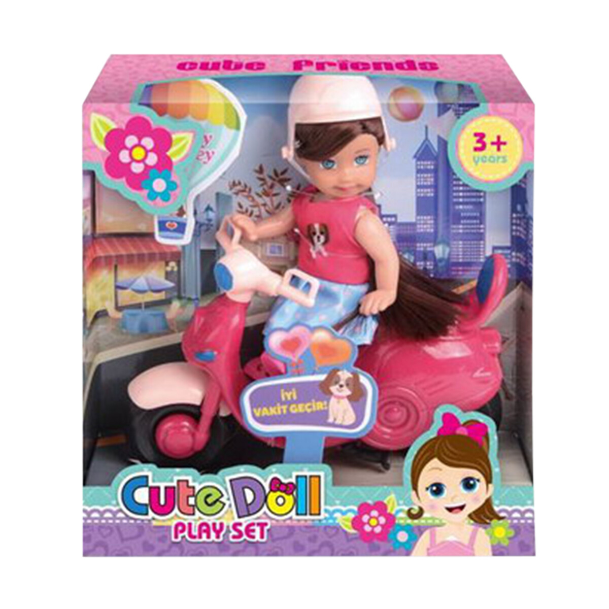 Juguete Muñeca Con Moto 