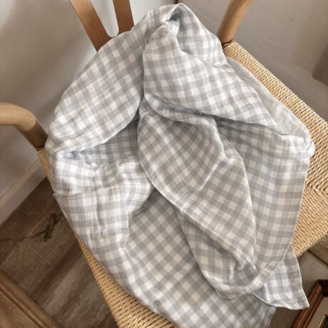 Muselina Swaddle Vichy Gris