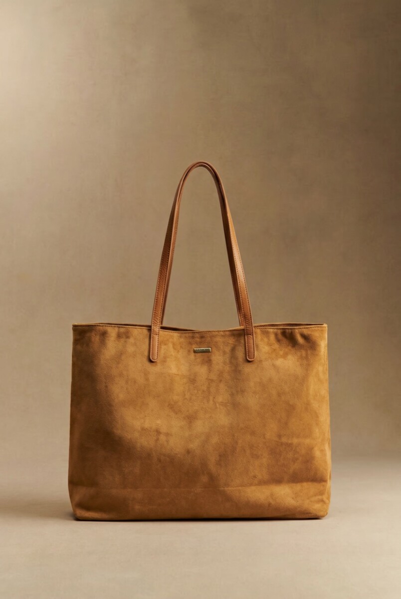 Travel Bag Gamuza Vegana - Camel 