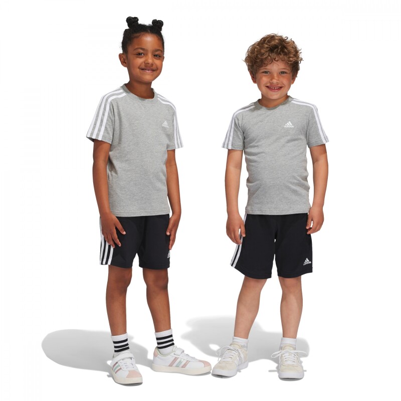 Conjunto Essentials 3-Stripes Set de Niños Gris