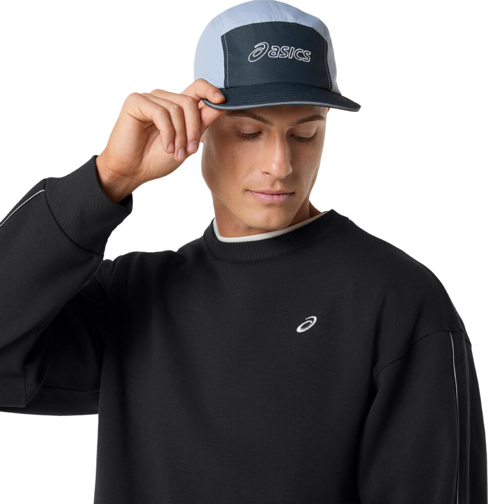 Polera Training Asics Track Club Heritage Crew-Neck Top C Un Performance Black