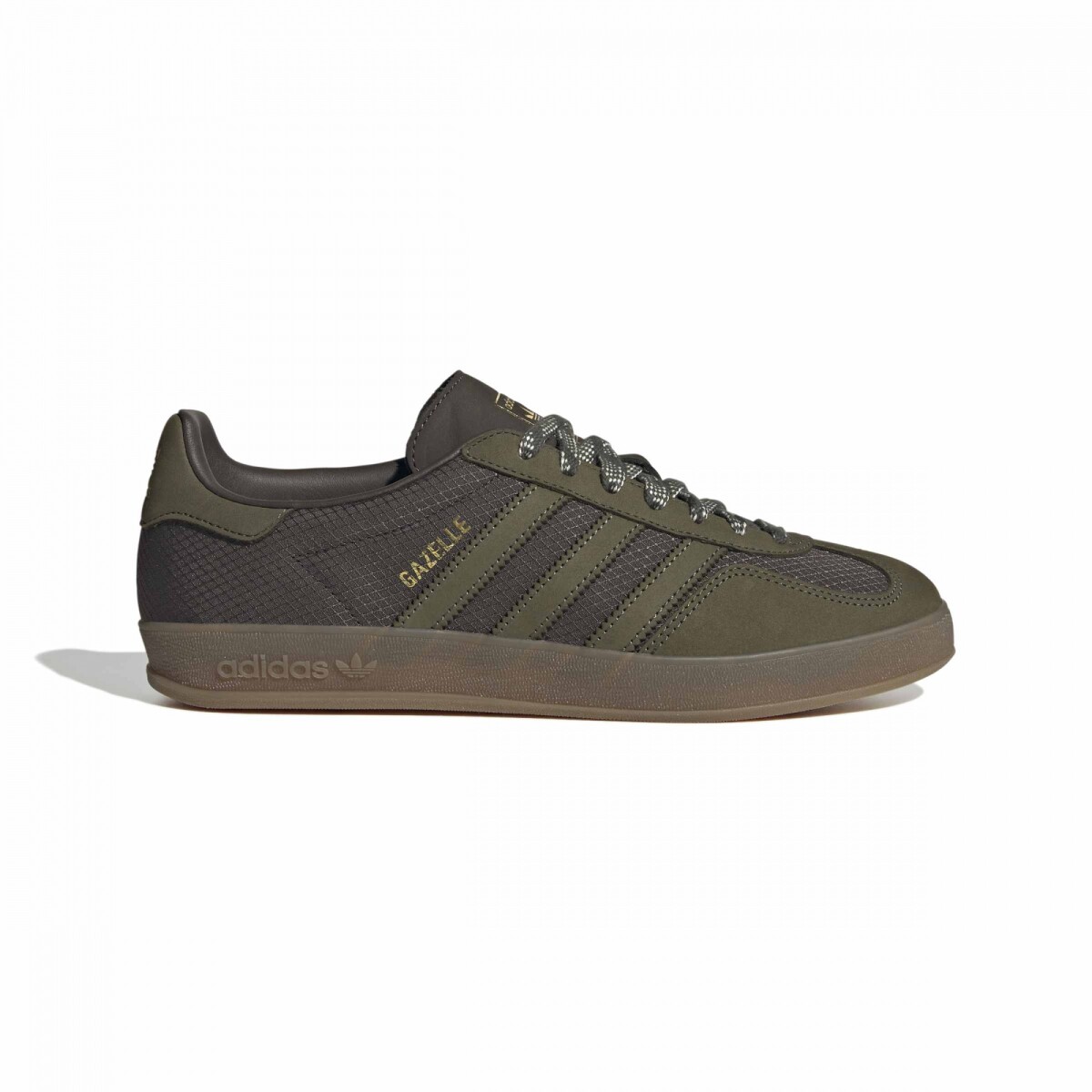Championes ADIDAS GAZELLE INDOOR de Hombre - JQ8396 - Verde-marron 