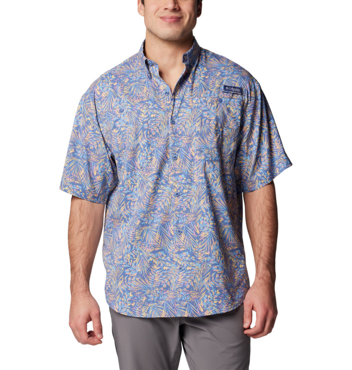 Camisa Super Tamiami SS Hombre - Bluebell Tunado 