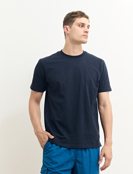 520306 T-SHIRT HARRY Azul Oscuro