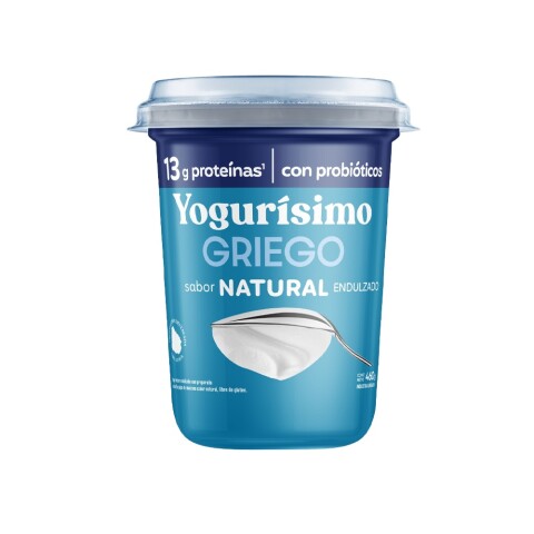 Yogurisimo griego natural endulzado 460g Yogurisimo Griego Nat End 460g