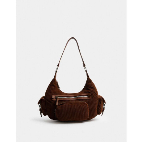 Bandolera Multipocket Corderoy Chocolate Marron Chocolate