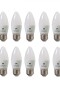 Pack x10 pcs Lampara LED Vela, E27 6W Luz Fría