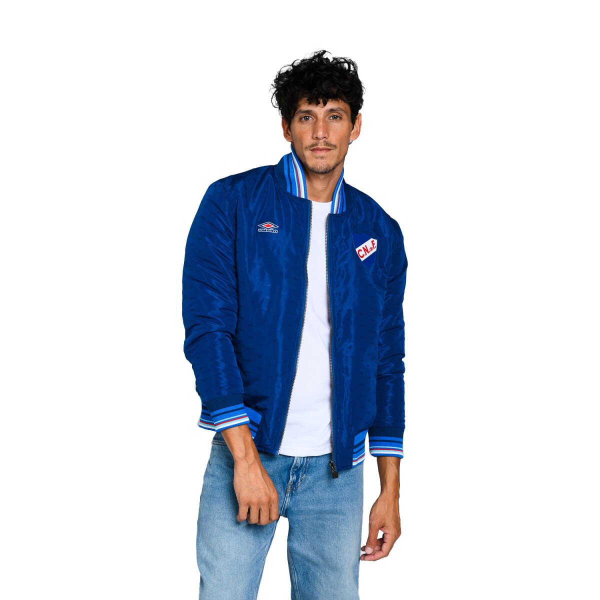 Campera de Hombre Umbro Ramsey CNdeF Umbro - Azul Marino - Azul Real - Rojo 