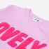 Sweatshirt con logo plush aplicado LILA