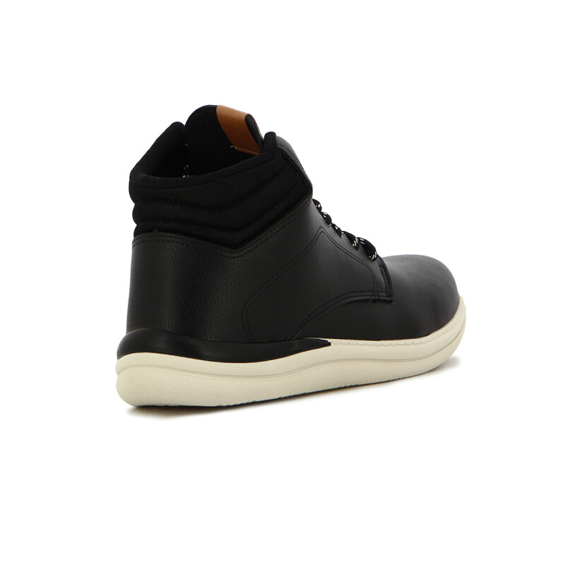 Br Sport Botin Casual Acordonado Negro-negro
