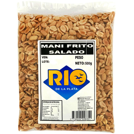 SNACK MANI PELADO TOST. RIO DE LA PLATA 500G C/SAL SNACK MANI PELADO TOST. RIO DE LA PLATA 500G C/SAL
