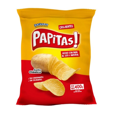 Snack Papas Portezuelo 400g Clasicas Snack Papas Portezuelo 400g Clasicas
