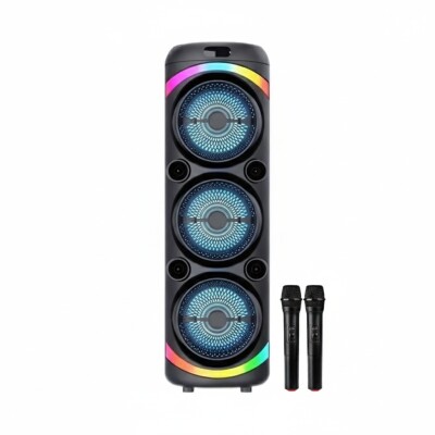 Parlante Portatil Bluetooth KTS-2143 3x8" con microfono Parlante Portatil Bluetooth KTS-2143 3x8" con microfono