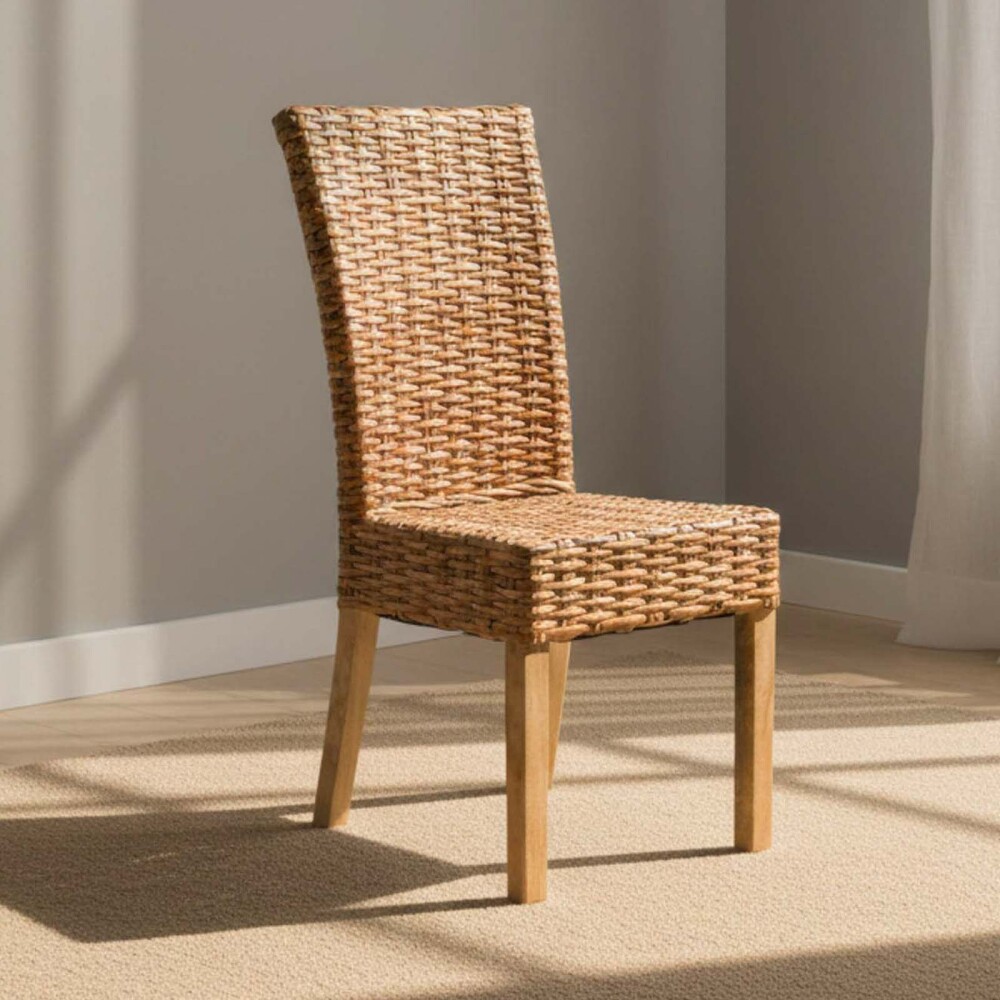 SILLA DE COMEDOR RATTAN NATURAL-BEIGE INDAH