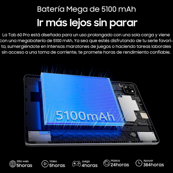 Tablet Blackview Tab 60 Pro Bundle De 10.1" 8+16gb Lte GRIS