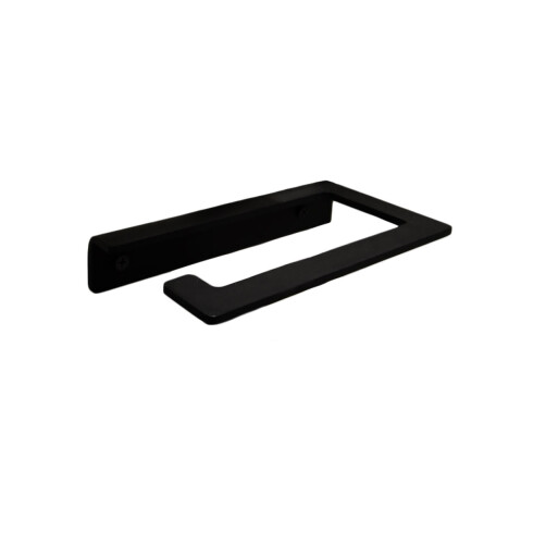 PORTA ROLLO ACERO INOXIDABLE METAL LINEA MATE COLOR NEGRO NEGRO
