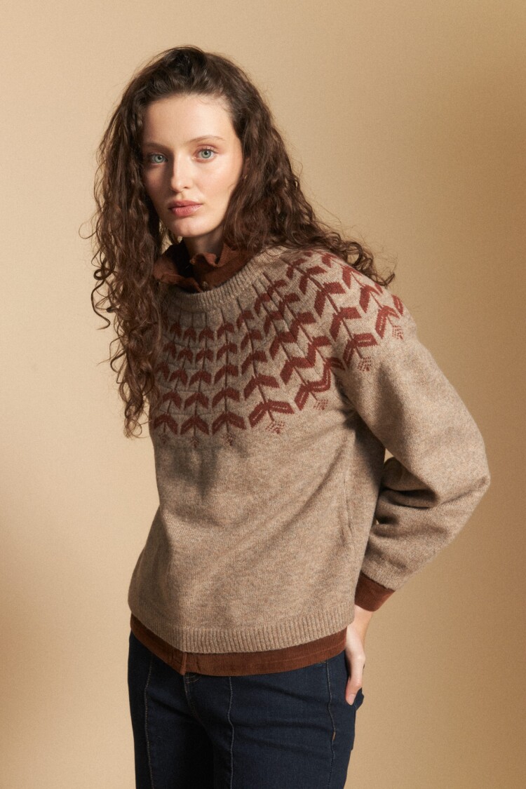 SWEATER LEOPOLD Tostado