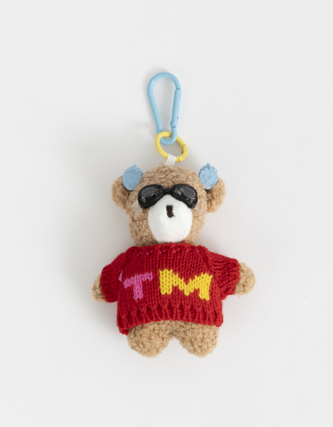Llavero Peluche Llavero Y Charm De Osito #tm - Marron Camel