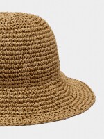 Gorro Bucket Efecto Rafia natural
