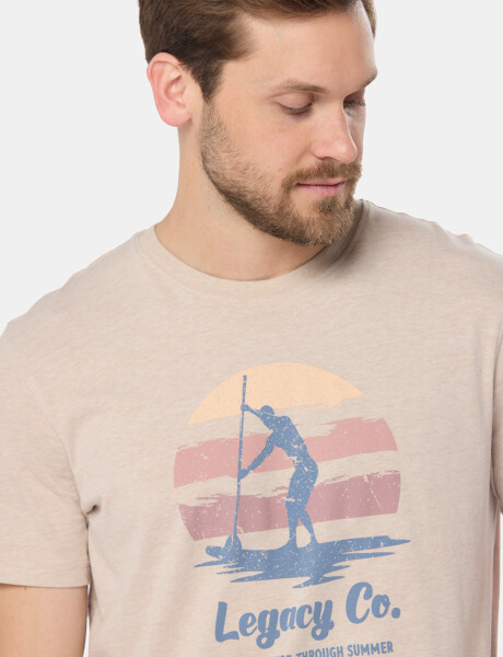 REMERA ESTAMPADA Beige