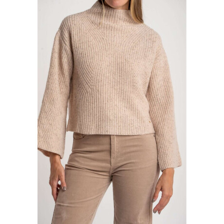 Polera Lana Beige Meñange