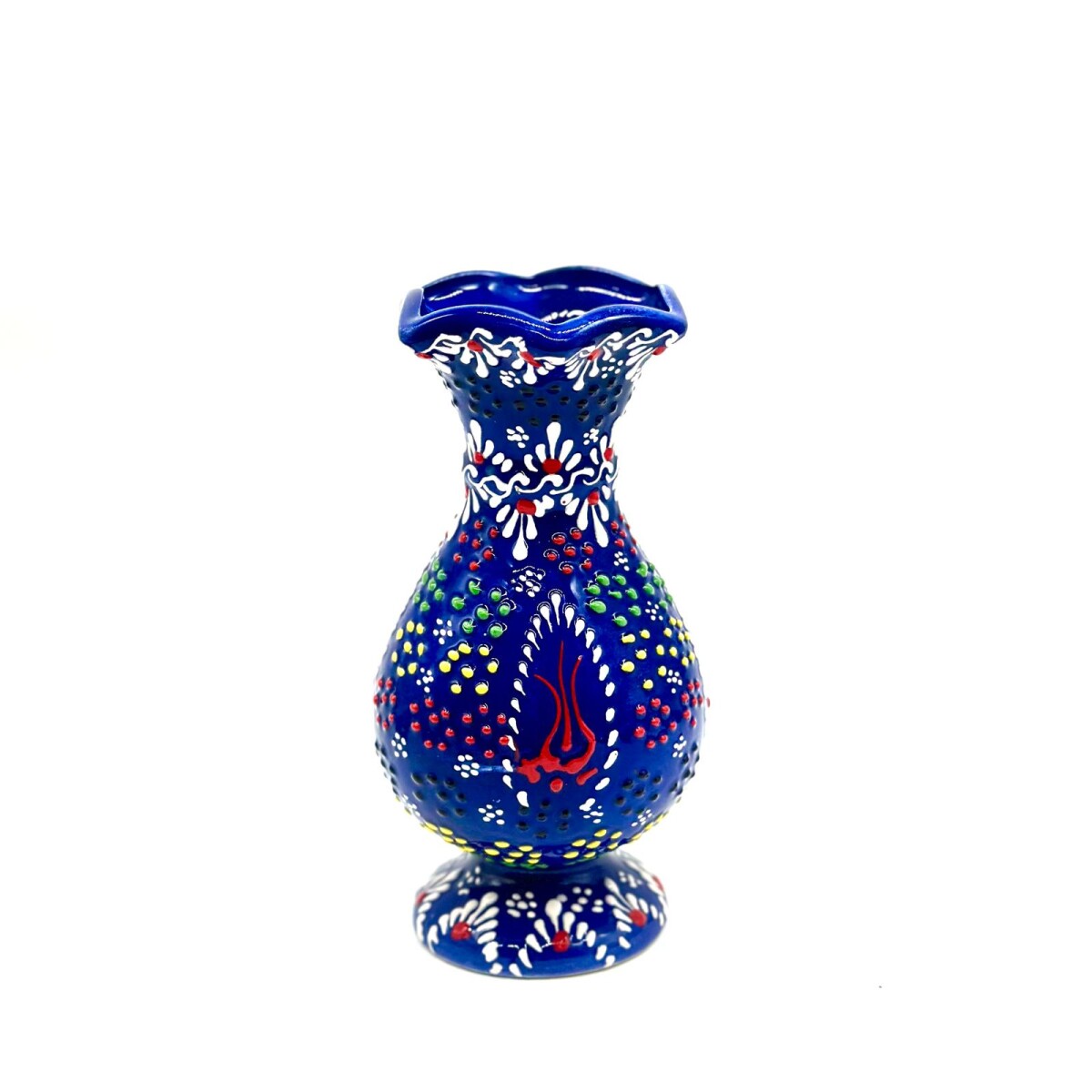 Florero de cerámica 20 cm - Azul 
