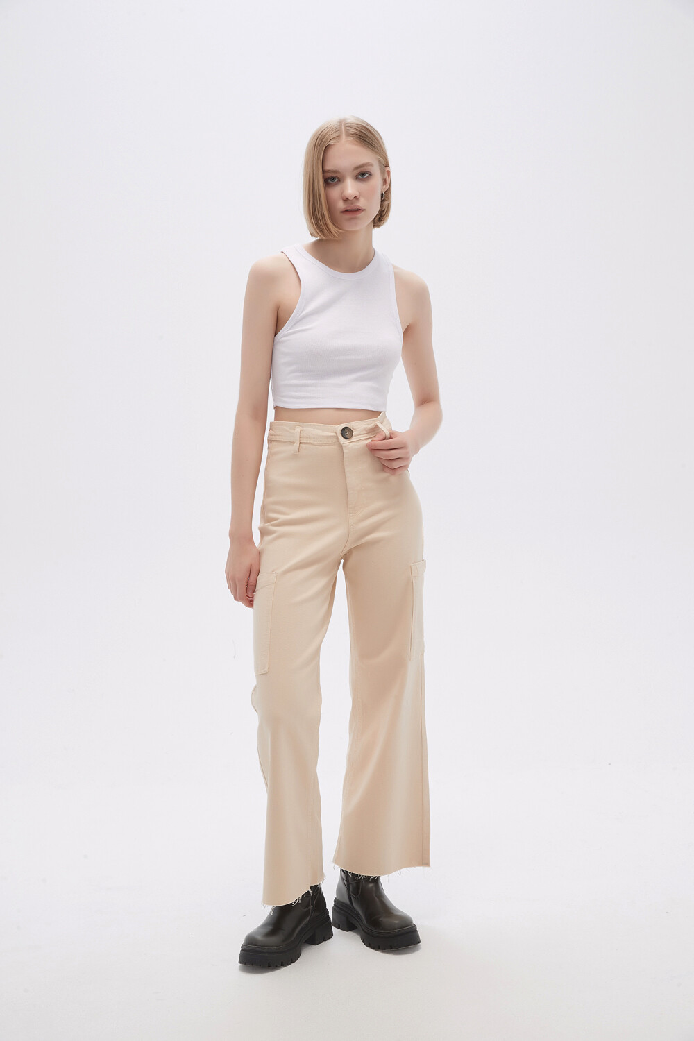 Pantalon Adas Beige Claro