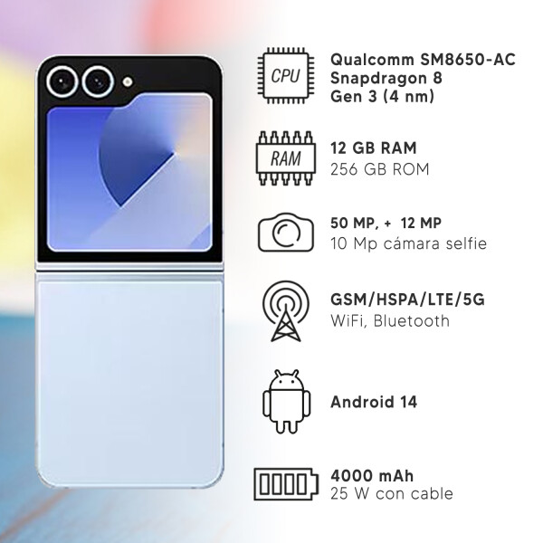 Samsung Galaxy Z Flip6 12/256 Gb 5g +regalo AZUL
