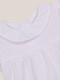 Camiseta Con Cuello Volante Blanco