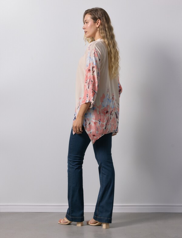 Blusa Printed BEIGE/MULTI
