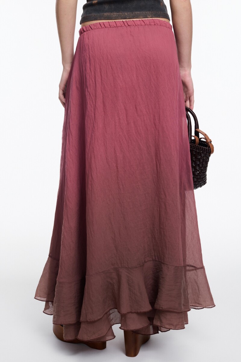 FALDA VOL DEGRADE Rojo